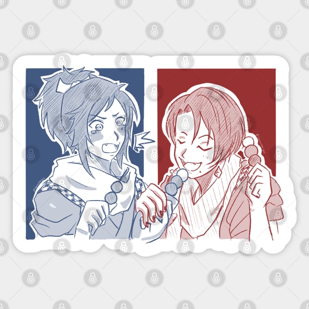 Touken Ranbu - Dango is so good~~ Sticker by Samurai Yui